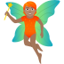 🧚🏽 fairy: medium skin tone display on JoyPixels